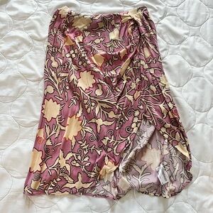 Floral Midi Skirt - Size Small